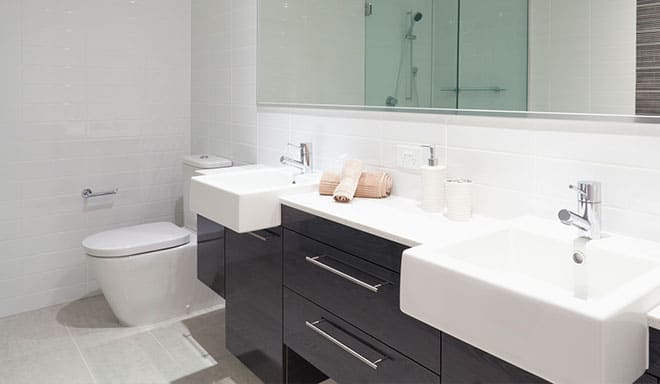 finsihed bathrooms and walls flooring tiles heated too
